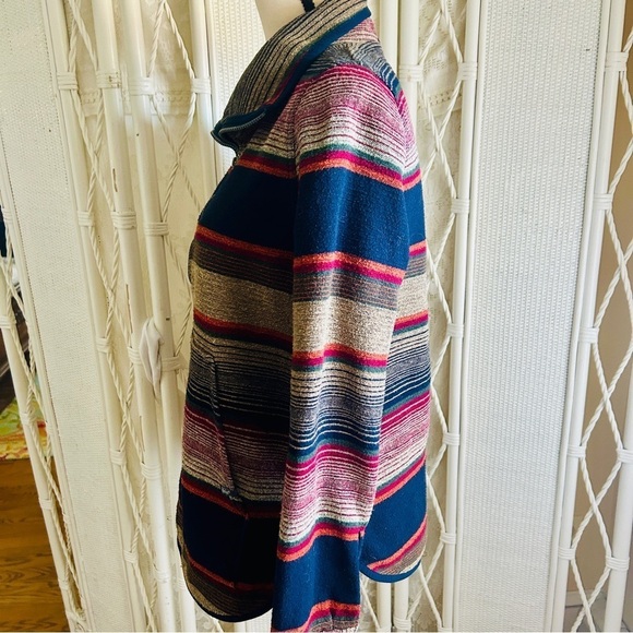 Woolrich Horizon View Half Zip Flannel Pullover Multicolor Stripes size S / P - Picture 5 of 16